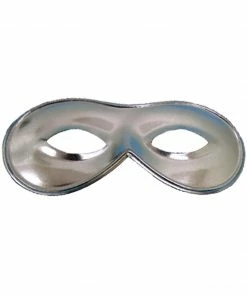 Fun Place Masks Standard Metallic Silver Eye Mask