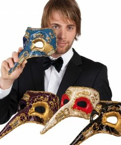 Fun Place Venetian Naso Masks 4 Asst