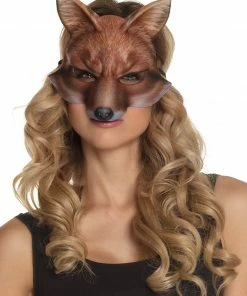 Fun Place Fox Fabric Half Mask