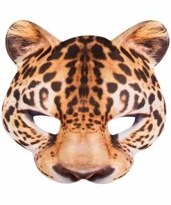 Fun Place Leopard Fabric Half Mask