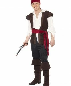Fun Place Pirate Costume, Brown
