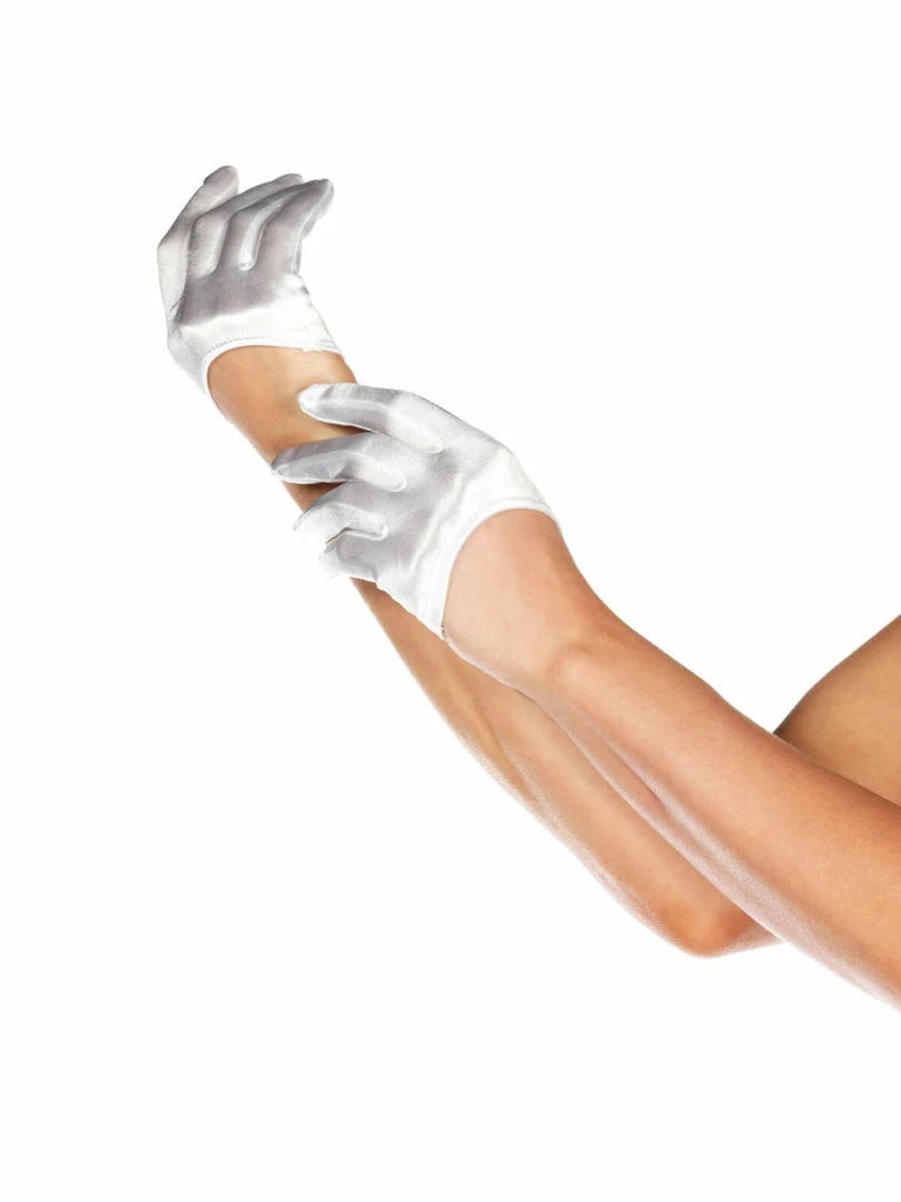 Fun Place Mini Cropped Satin Gloves 3 Fun Place Mini Cropped Satin Gloves
