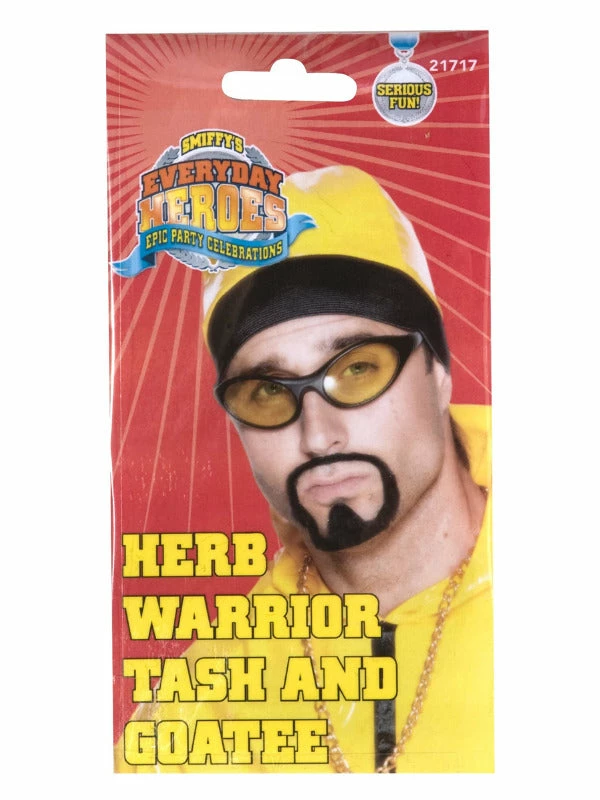 Fun Place Beards & Facial Hair Herb Warrior Tash & Goatee Beard Set 4 Fun Place Beards & Facial Hair Herb Warrior Tash & Goatee Beard Set