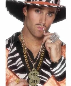 Fun Place Dollar Sign Medallion, Large, Gold