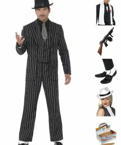 Fun Place Vintage Gangster Boss Complete Costume Bundle