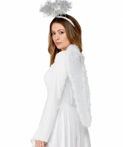 Fun Place Angel Set, Wings & Halo With Marabou