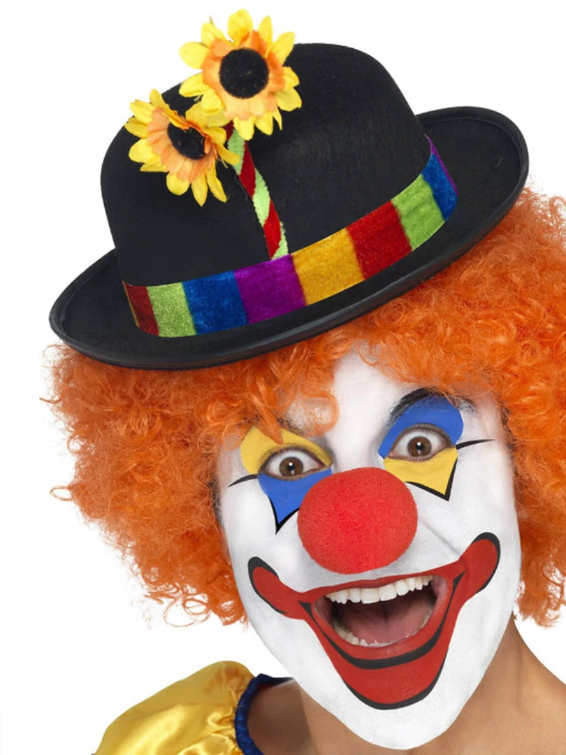 Fun Place Accessories Clown Bowler, Black 3 Fun Place Accessories Clown Bowler, Black