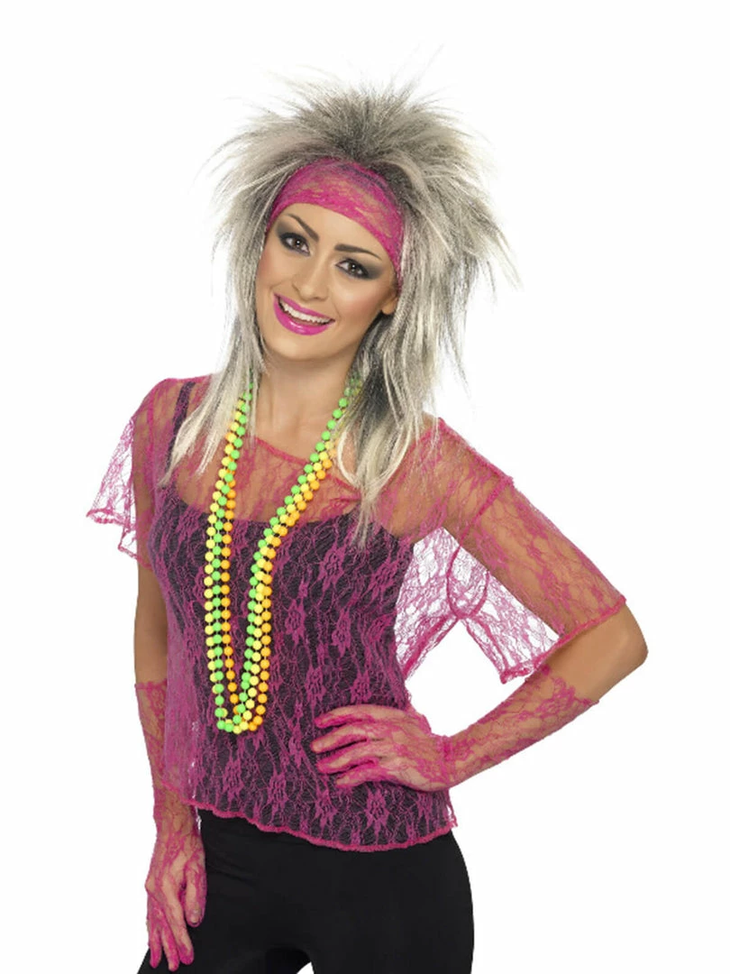 Fun Place Decades & Eras Lace Net Vest, Gloves 3 Fun Place Decades & Eras Lace Net Vest, Gloves