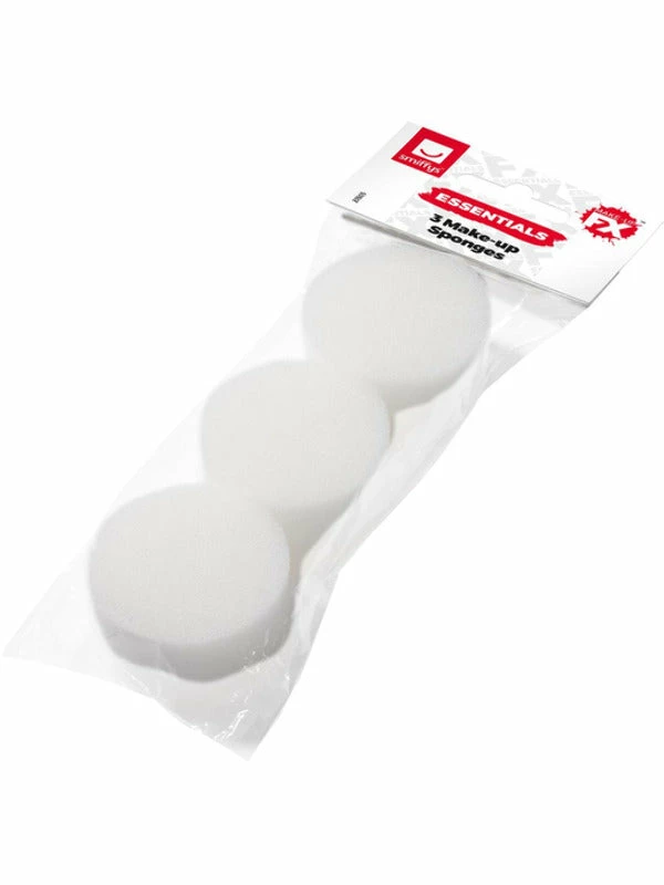 Fun Place Make-up Sponges - White 3 Fun Place Make-up Sponges - White