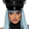 Fun Place Rhinestone Trim Military Hat