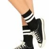 Fun Place Cosplay Athletic Striped Anklet Socks