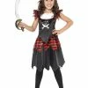 Fun Place Pirate Skull & Crossbones Girl Costume, Black Costumes & Characters