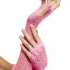 Fun Place Decades & Eras Fishnet Gloves, Pink