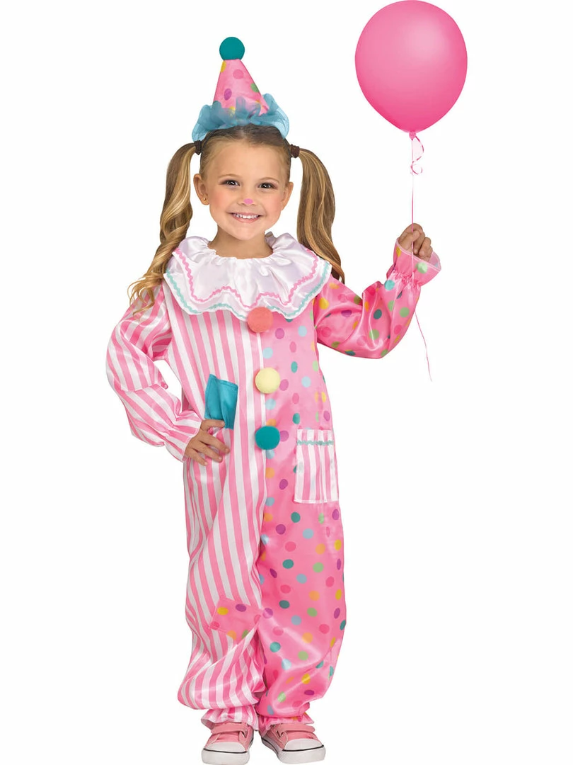 Fun Place Cotton Candy Clown Toddler Costume 3 Fun Place Cotton Candy Clown Toddler Costume