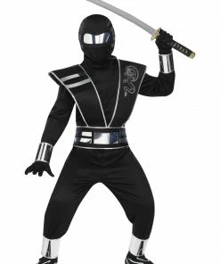 Fun Place Silver Mirror Ninja Child Costume Costumes & Characters