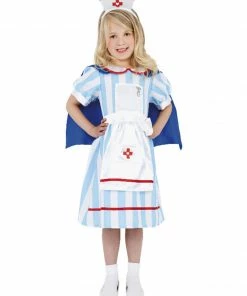 Fun Place Vintage Nurse Costume, Blue