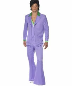 Fun Place 70s Suit Costume Lavender
