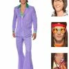 Fun Place Bundles Lavender 70s Suit Complete Costume Bundle