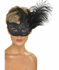 Fun Place Ornate Colombina Feather Mask Masks