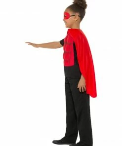Fun Place Costumes Kids Superhero Kit, Red 7 Fun Place Costumes Kids Superhero Kit, Red