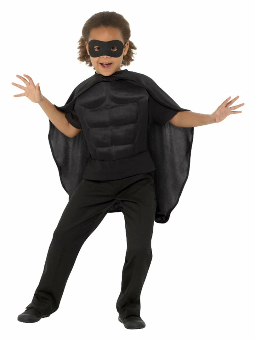 Fun Place Costumes Kids Superhero Kit, Black 3 Fun Place Costumes Kids Superhero Kit, Black