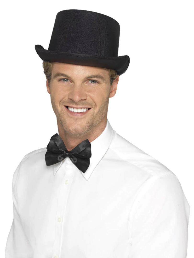 Fun Place Wigs & Hats Top Hat, Satin Look 3 Fun Place Wigs & Hats Top Hat, Satin Look