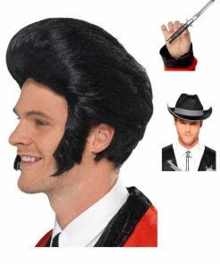 Fun Place 50s Quiff King Wig Complete Bundle Bundles