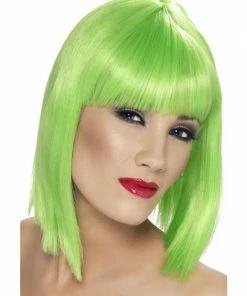 Fun Place Glam Wig, Neon Green Cosplay