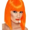 Fun Place Glam Wig, Neon Orange Cosplay