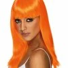 Fun Place Cosplay Glamourama Wig, Neon Orange