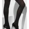 Fun Place Cosplay Opaque Hold Ups - Black