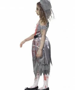 Fun Place Zombie Bride Costume, Grey Costumes & Characters