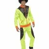 Fun Place Retro Shell Suit Costume, Mens, Neon Green Shop By Theme