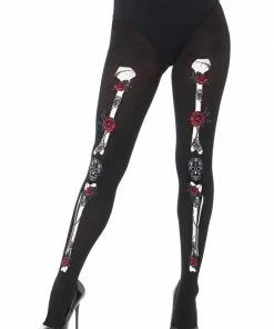 Fun Place Opaque Day Of The Dead Tights