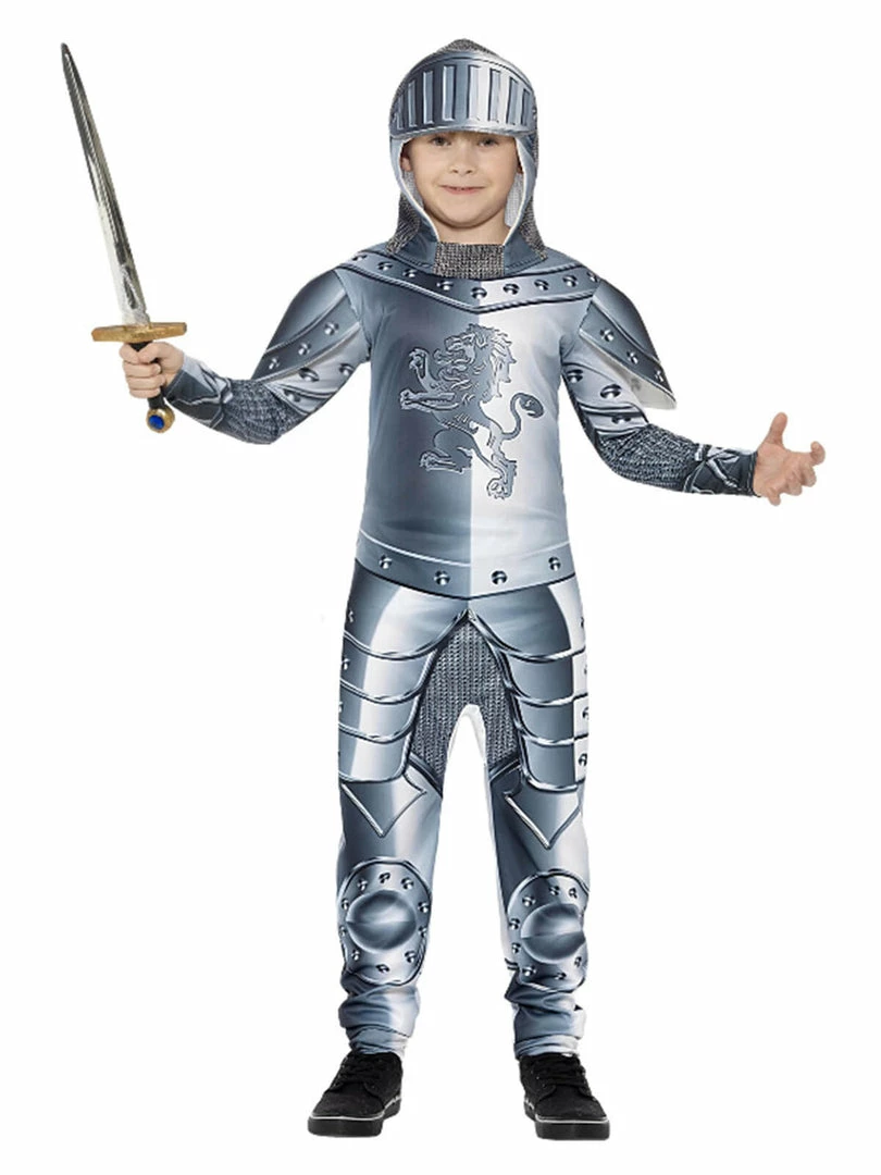 Fun Place Deluxe Armoured Knight Costume, Grey Costumes & Characters 3 Fun Place Deluxe Armoured Knight Costume, Grey Costumes & Characters