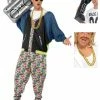 Fun Place Bundles 80s Hip Hop Complete Costume Bundle, Patterned