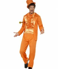 Fun Place 90s Stupid Tuxedo Costume, Orange