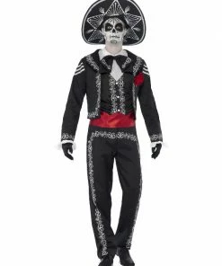 Fun Place Deluxe Day Of The Dead Senor Bones Costume