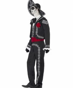 Fun Place Deluxe Day Of The Dead Senor Bones Costume
