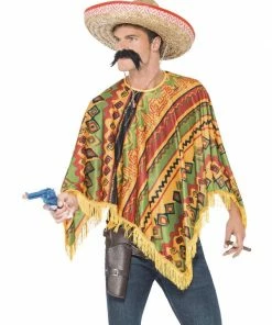 Fun Place Poncho & Moustache, Orange