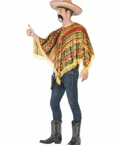 Fun Place Poncho & Moustache, Orange