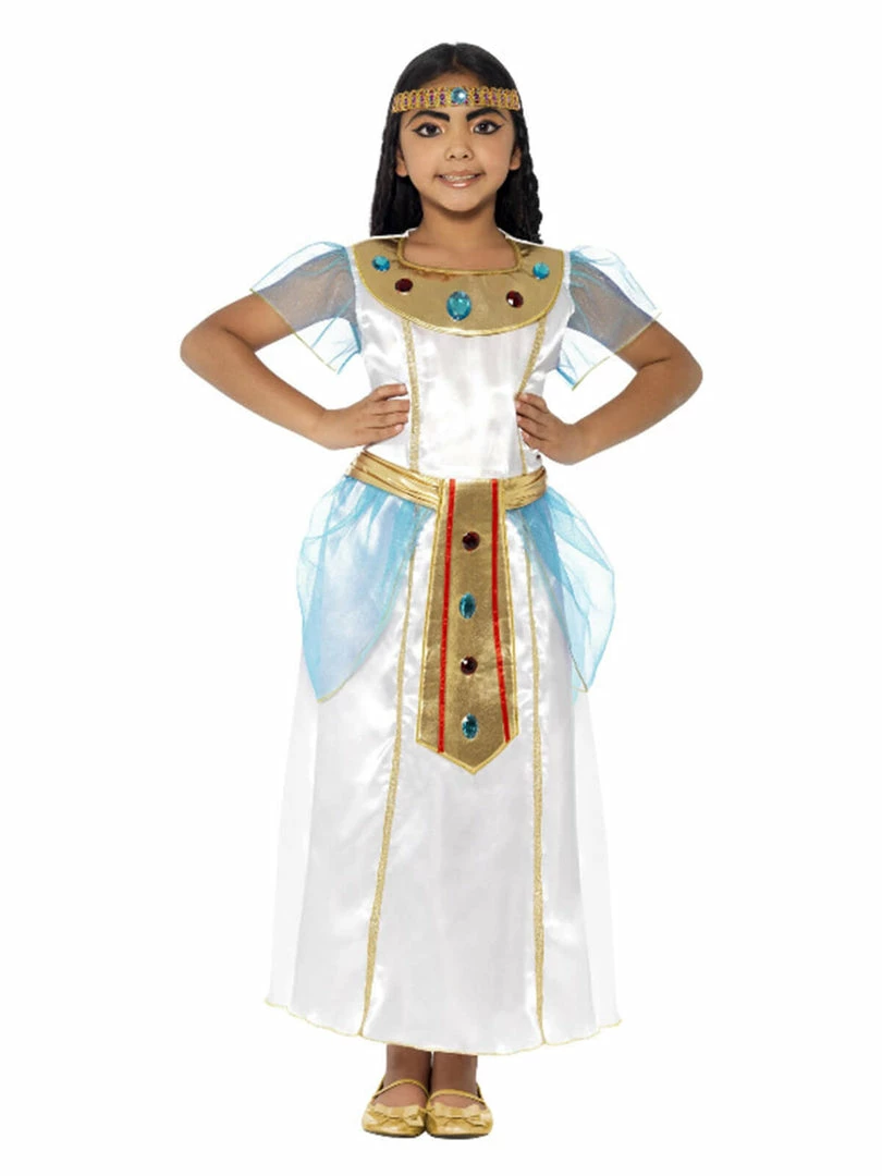 Fun Place Costumes & Characters Deluxe Cleopatra Girl Costume, White 4 Fun Place Costumes & Characters Deluxe Cleopatra Girl Costume, White