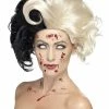 Fun Place Deluxe Evil Madame Wig, Black & Blonde Cosplay