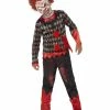 Fun Place Deluxe Zombie Clown Costume, Red & Green Costumes & Characters