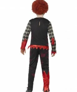 Fun Place Deluxe Zombie Clown Costume, Red & Green Costumes & Characters