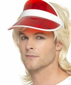 Fun Place Decades & Eras 80s Sun Visor, Red