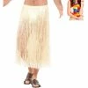 Fun Place Bundles Hawaiian Hula Skirt, With Velcro Fastening Complete Bundle, Natural