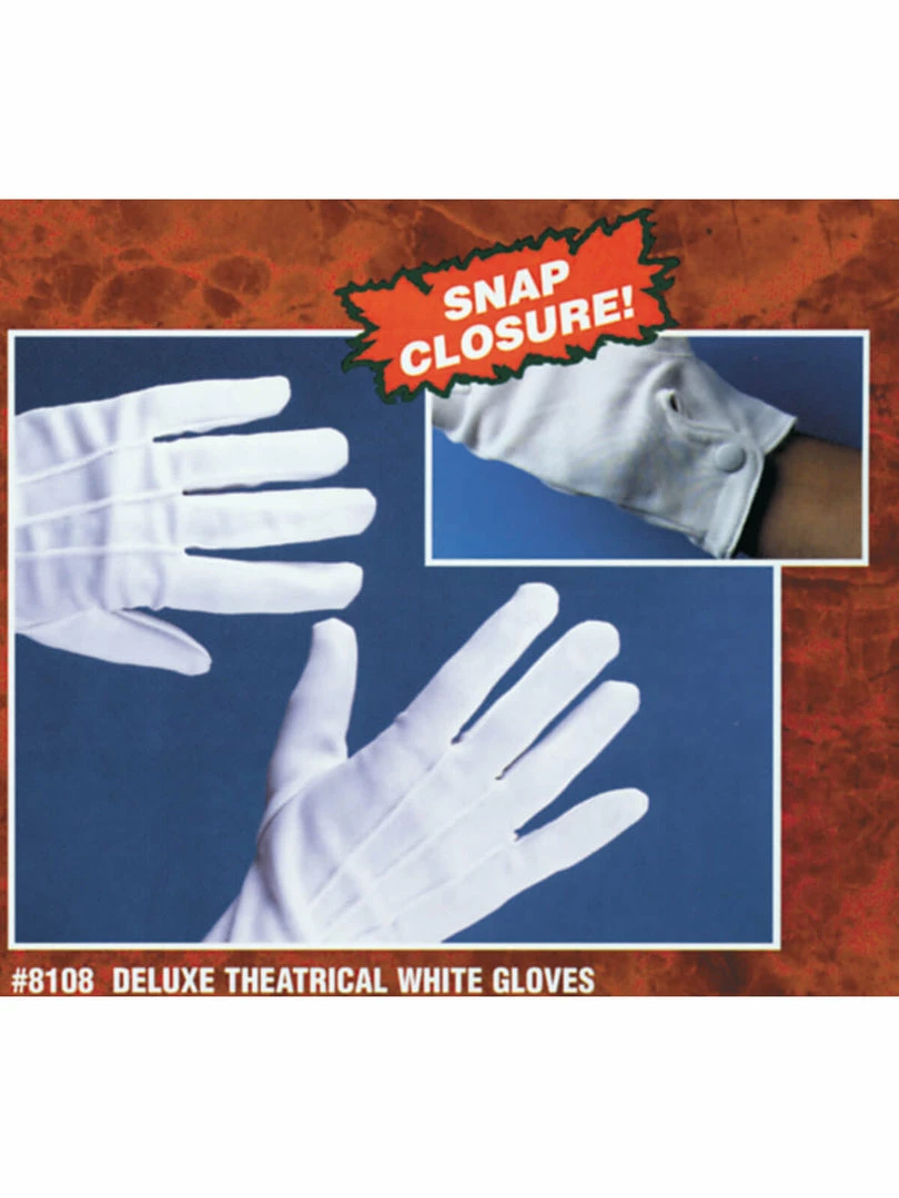 Fun Place Deluxe Mens White Dress/Santa Gloves Cosplay 3 Fun Place Deluxe Mens White Dress/Santa Gloves Cosplay