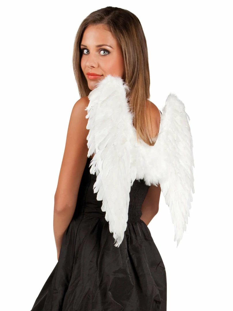 Fun Place White Feather Angel Wings 50x50cm (Foldable) Festivals 3 Fun Place White Feather Angel Wings 50x50cm (Foldable) Festivals