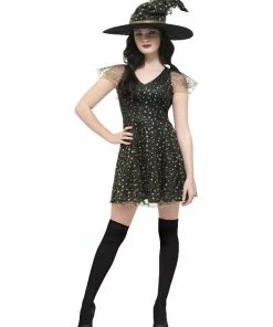 Fun Place Fever Moon & Stars Witch Costume & Gold